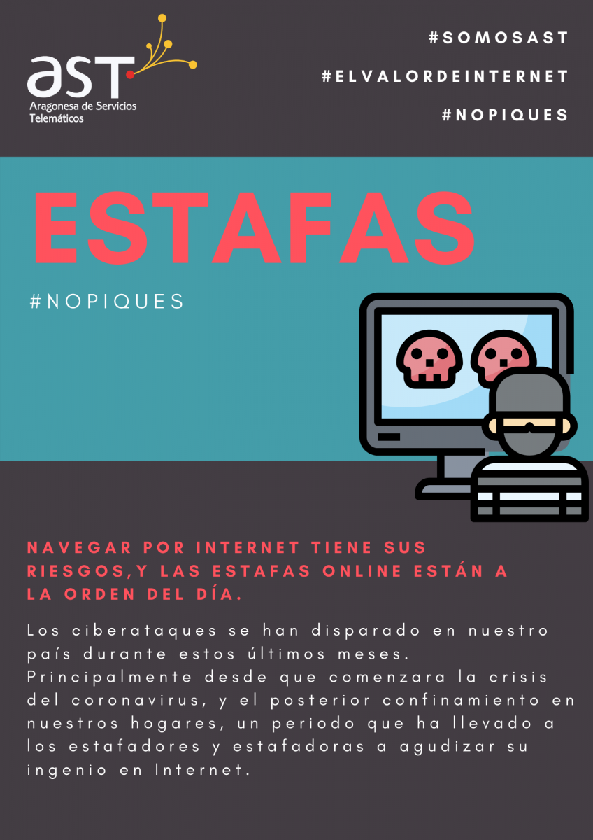 Imagen de Estafas . No piques - Día de Interntet - AST